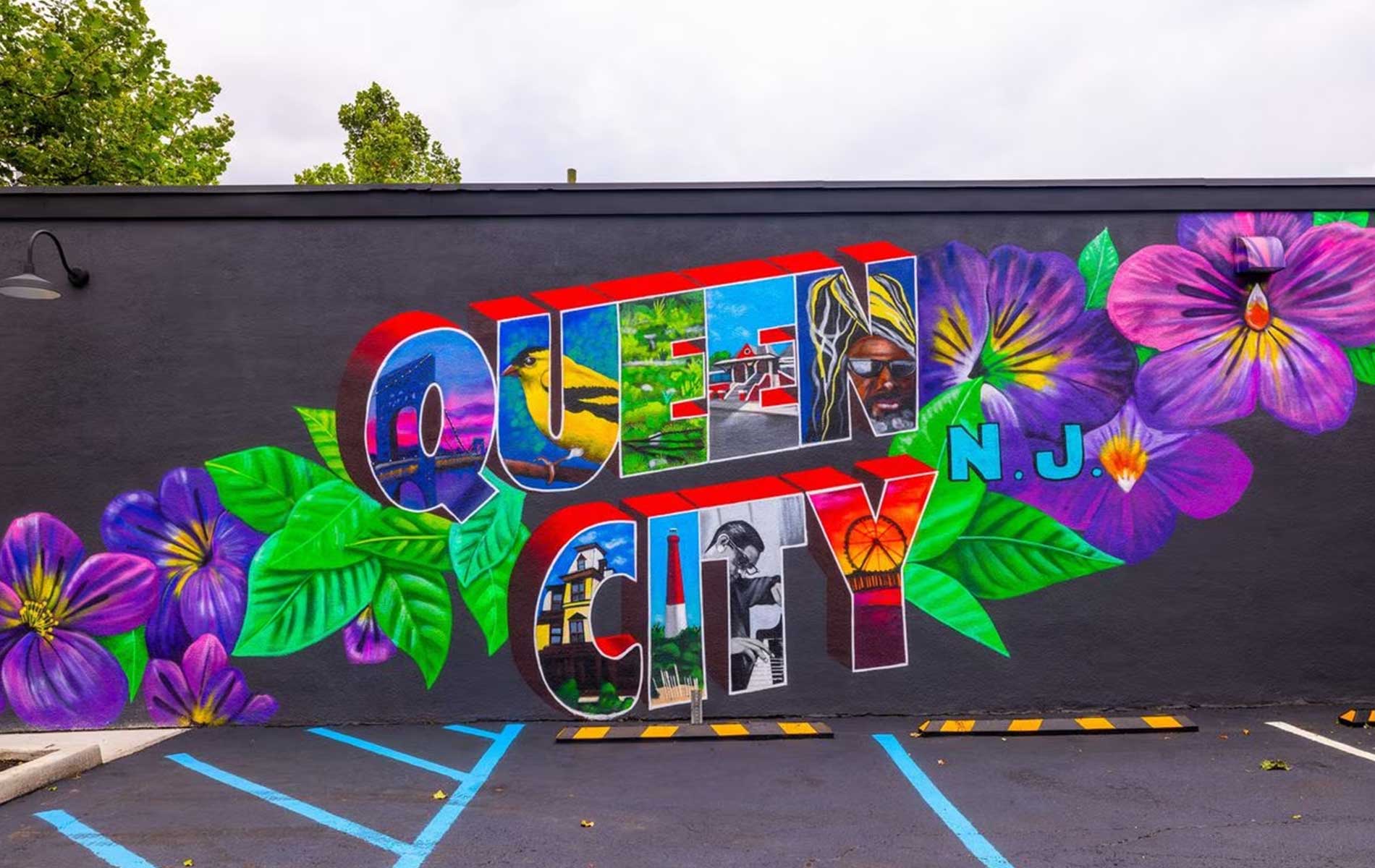 queen city remedies mural painted by local artist